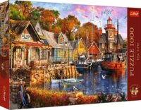 Trefl Premium Plus Tea Time Tengerparti kikötő - 1000 darabos puzzle