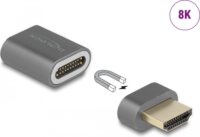 Delock 66684 Mágneses HDMI apa - HDMI anya Átalakító Adapter