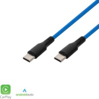 Home USBCC1 USB-C - Lightning Töltőkábel 1m - Kék