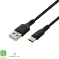 Home USBAC1 USB-C - Lightning Töltőkábel 1m - Fekete