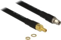 Delock 13014 RP-SMA dugó - RP-SMA Jack Antenna Kábel 2m - Fekete