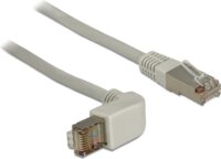 Delock 83524 S/FTP Cat6 90° Patch kábel 0.5m - Szürke