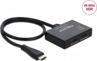 DeLock 87747 HDMI apa - 2x HDMI anya 4K 60Hz Elosztó - Fekete