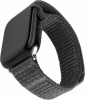 Fixed Sporty Apple Watch S1/2/3/4/5/6/7/8/9/SE1/SE2 Nylon Okosóra szíj 38/40/41mm - Sötét szürke