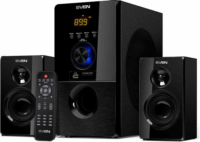 Sven MS-2050 Multimédia 2.1 Hangfal FM rádióval - Fekete (Javított)