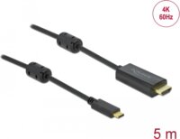 DeLock 85972 USB-C 4.0 - HDMI 4K 60Hz kábel 5m - Fekete