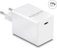 DeLock 41447 GaN USB-C Hálózati Gyorstöltő Adapter 60W - Fehér