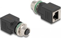 Delock 60062 Hálózati adapter M12 8 tűs hüvely - RJ45 anya Átalakító