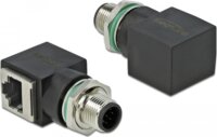 Delock 66315 Hálózati adapter M12 8 tűs dugó - RJ45 anya Átalakító