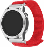 Fixed Sporty Garmin QuickFit Nylon Okosóra szíj 22mm - Piros