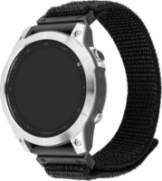 Fixed Sporty Garmin QuickFit Nylon Okosóra szíj 26mm - Fekete