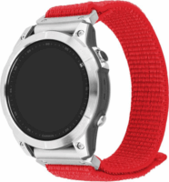 Fixed Sporty Garmin QuickFit Nylon Okosóra szíj 26mm - Piros