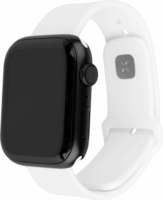 Fixed Sporty Apple Watch S1/2/3/4/5/6/7/8/9/SE1/SE2 Szilikon Okosóra szíj készlet 38/40/41 mm - Fehér