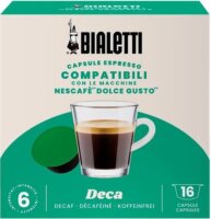 Bialetti Dolce Gusto kompatibilis Deca koffeinmentes Kávé kapszula 16 db