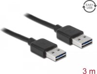 Delock 83462 Easy-USB-A apa - Easy-USB-A apa 2.0 Összekötő kábel 3m - Fekete