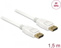 DeLock 85509 DisplayPort - DisplayPort 1.2 4K 60Hz kábel 1,5m - Fehér