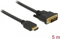 DeLock 85656 HDMI apa - DVI apa Kétirányú kábel 5m - Fekete