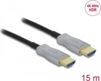 Delock 85012 HDMI - HDMI 2.0 4K 60Hz Optikai kábel 15m - Fekete