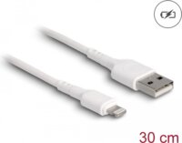 DeLock 87866 USB-A apa - Lightning apa 2.0 Adat és töltő kábel 0.3m - Fehér