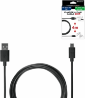 Subsonic USB-A apa - microUSB apa Töltőkábel 4m - Fekete