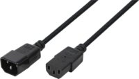 Logilink CP110 IEC C14 - IEC C13 Tápkábel hosszabbító 3m - Fekete