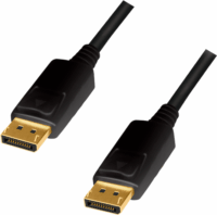 Logilink DisplayPort 1.2 apa - DisplayPort 1.2 apa kábel 3m - Fekete