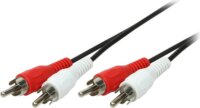 Logilink 2 x RCA - 2 x RCA Audiokábel 5m - Fekete