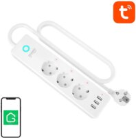 Gosund P1 PLUS 230V Tuya Okos hosszabbító 3xSchuko / 3xUSB-A 1,5m - Fehér