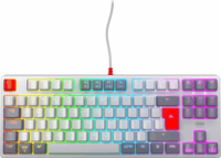 Cherry XTRFY K4V2 TKL Mechanikus Gaming Vezetékes Billentyűzet DE - Retro/Szürke