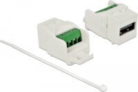 Delock 86376 USB 2.0 A anya sorkapocs Keystone modul - Fehér