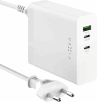 Fixed USB-A / 2x USB-C Hálózati Gyorstöltő Adapter PD 3.1 támogatással 140W - Fehér