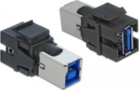 Delock 86395 Átalakító Keystone USB Type-A 3.0 - USB Type-B 3.0 - Fekete