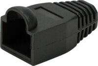 Logilink MP0064 RJ45 feszültségmentesítő védőburkolat - Fekete (50 db/csomag)