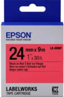 EPSON S656004 LK-6RBP Feliratozógép szalag 24mm (9m) - Fekete/Piros