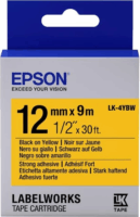 EPSON S654014 LK-4YBW Feliratozógép szalag 12mm (9m) - Fekete/Sárga