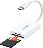 Ugreen CM265 2in1 USB-C Kártyaolvasó - Fehér