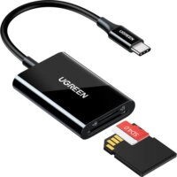 Ugreen CM265 2in1 USB-C Kártyaolvasó - Fekete (Black)