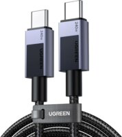 Ugreen L513 USB-C apa - USB-C apa Adat és gyorstöltő kábel 2m - Szürke