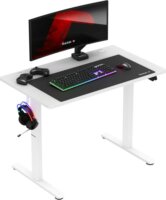 Huzaro Hero 7.9 Elektromosan állítható Gamer asztal 100 x 60 x 72-118 cm - Fehér