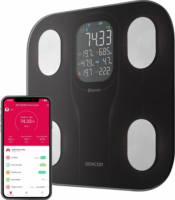 Sencor SBS 9002BK Smart Fitness Digitális személymérleg - Fekete