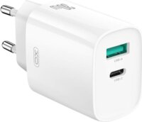 XO CE30 USB-C / USB-A Hálózati Gyorstöltő Adapter 30W - Fehér