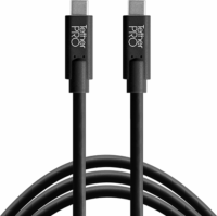 Tether Tools CUC15 USB-C apa - USB-C apa 3.2 Gen 1 Adat és töltő kábel 4.6m - Fekete