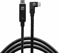 Tether Tools CUC15RT USB-A apa - USB-A apa 90° 3.2 Adat és töltő kábel 4.6m - Fekete