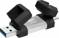 Silicon Power C51 USB-A / USB-C 3.2 Gen 1 64GB Pendrive - Szürke