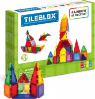 Magformers Tileblox Rainbow 42 darabos Mágneses Építőjáték