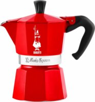 Bialetti Moka Express 3 személyes Kotyogós kávéfőző - Piros