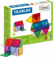 Magformers Tileblox Rainbow 20 darabos Mágneses Építőjáték