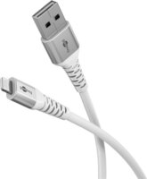 Goobay 74512 Lightning apa - USB-A apa 2.0 Adat és töltőkábel 2 m - Fehér