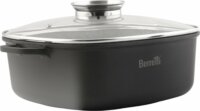 Berretti BR-2141 Aluminium Lábas Üveg fedővel Ø 28cm 6,5L - Fekete