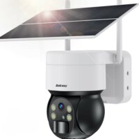 Ankway-Choetech ASC006-WF Smart Wifi 2K UltraHD 360° forgatható napelemes Okos Kamera - Fehér